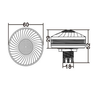 Luz LED Puntual Automática de 110V 220V IP65 RGB RGBW de 60mm y 24 LED para Parques de Atracciones, Carruseles e Iluminación de Paisajes - Product Image 6