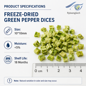 <span class=keywords><strong>Pimientos</strong></span> <span class=keywords><strong>Verdes</strong></span> Deshidratados Naturales y Saludables en Cubos, Precio de Fábrica al por Mayor, en Bolsitas Pequeñas - Product Image 4