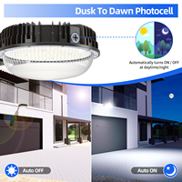 Lámpara de Pared Exterior LED Cilíndrica de 50W 7000LM IP65 Impermeable, Estilo Granero, Encendido/Apagado Automático, Aleación de Aluminio, Luz Diurna 5000K, Iluminación de Jardín