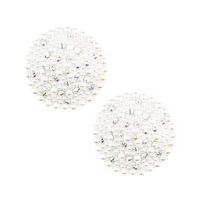 Cache-tétons perlés en plastique fantaisie Hershe, respirants, 6 cm, petits patchs pour les mamelons, vente en gros