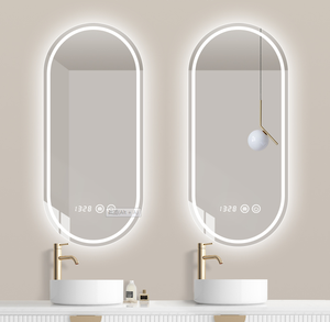 Espejo de Pared con Luces LED para Barbería, Decoración del Hogar, Espejo Iluminado con Radio y Calefacción para Baño, Espejo Antivaho - Product Image 5