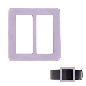 Custom plastic polyester horn garment accessories fashion waist belt buckle by Chinese factory