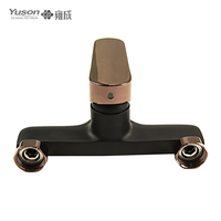 Cartouche en céramique mélangeur d'eau chaude et froide, livraison gratuite, laiton noir mat Rose or 30mm mélangeur de bain et de douche
