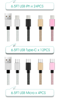 Présentoir de comptoir de magasin de détail pour accessoires de chargeur de téléphone portable en acrylique 72 pièces présentoir de câble de téléphone