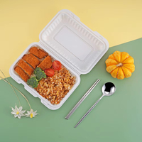 Emballage à emporter pour restaurant, boîte alimentaire avec couvercle à charnière, contenants alimentaires jetables en plastique