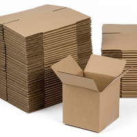 Boîtes d'expédition personnalisées, petites boîtes en carton ondulé pour l'envoi et l'emballage, couleur marron