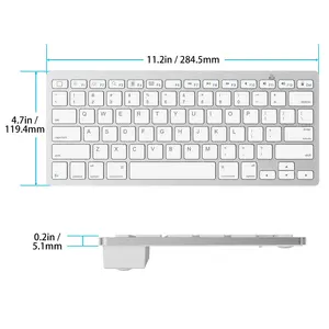 Sem dúvida personalizado teclado slim pc de alta qualidade, bluetooth, teclado para laptop notebook