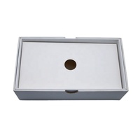 Boîtes avec logo personnalisé en matériaux recyclés pour iPhone, emballage rigide et durable avec doublure en éponge pour téléphones portables et montres intelligentes