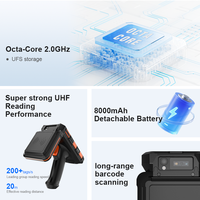 Terminal Portátil Industrial Android 13 GMS Resistente con Escáner de Código de Barras Honeywell y Lector RFID UHF Impinj E710