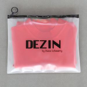 Biodegradable Kraft Paper EVA Recycle Bags With Zipper <b>PVC</b> Zip Pouch Packaging Frosted Zip Lock Plastic Zipper Bags - Product Image 5