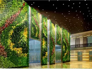 New Design Customized Vertical Plants Wall Artificial Hanging Plant Green Grass Wall For Home Decoration