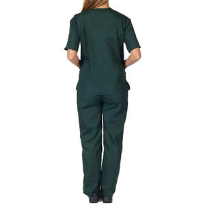 Tenues d'infirmière unisexes de haute qualité, ensembles d'uniformes d'hôpital, mélanges de coton tricoté avec des couleurs personnalisées - Product Image 2