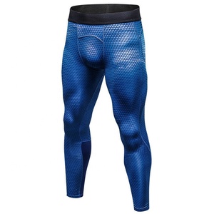 Ensemble de sport pour hommes 2022 : Leggings de compression personnalisables avec logo, respirants, coupe-vent et antibactériens en Spandex/Polyester - Product Image 6