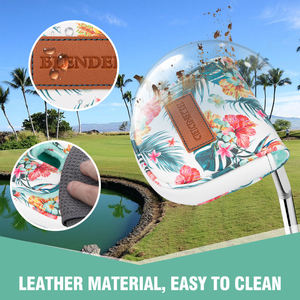 Custom Design Golf Head <b>Cover</b> <b>Putter</b> Pu Leather Golf Club Headcover Magnetic Golf Mallet <b>Putter</b> Head <b>Cover</b> - Product Image 3