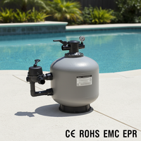Filtre à sable à pression pour piscine en fibre EMAUX, montage latéral et montage supérieur