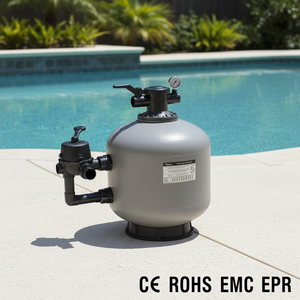 Filtre à sable à <span class=keywords><strong>pression</strong></span> pour <span class=keywords><strong>piscine</strong></span> en fibre EMAUX, montage latéral et montage supérieur - Product Image 3