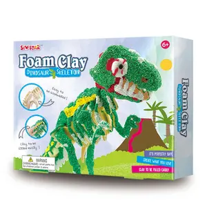 DIY Foam Clay-dinosaur skeleton Kit arts and crafts kit for kids and adult