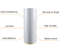 Rouleau Jumbo BOPP Transparent Haute Résistance Écologique Imperméable pour Emballage, Rouleau Mère de Découpe avec Adhésif Acrylique Sensible à la Pression