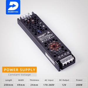 Unidades de fuente de alimentación de controlador LED ultrafino de carcasa de hierro 12V 24V 100W 200W 300W Smps fuente de alimentación conmutada para tiras Led - Product Image 3