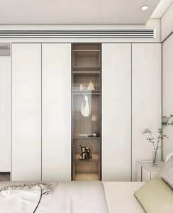 Armarios Modernos y Duraderos con Puertas Extensibles de MDF y Tablero de Partículas para Dormitorio, Sala de Estar, Oficina en Casa, Uso en Hoteles - Panel de Madera Elegante - Product Image 5