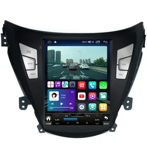 LEHX 2 Din Android 12 Radio mobil Stereo Multimedia untuk Hyundai Elantra Avante I35 2011-2013 GPS 4G Carplay 9.7 "Tesla Style