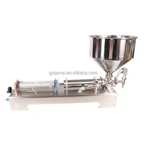 Mesin cairan pengisi botol industri Guangzhou aliran tinggi mesin pengisi botol kaca untuk cairan di mangkuk piring plastik