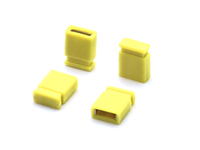 2,54mm Rastermaß DIN Mini Jumper PCB H6,5mm Buchse 300V 3A Messing mit Halbgoldbeschichtung Gelb 1*2P
