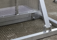 Barrière de sécurité en aluminium robuste pour événements, barrière de contrôle des foules de qualité industrielle et d'entreprise