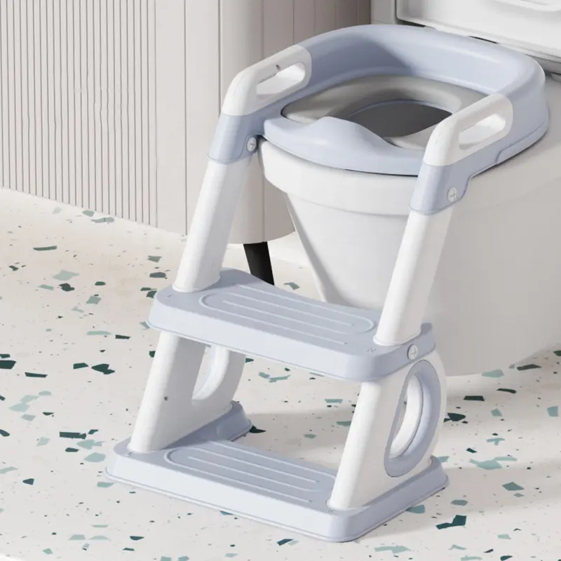 Inklapbare Verstelbare Kid Peuter Toilet Baby Potje Training Stoel Stoel Met Opstapladder