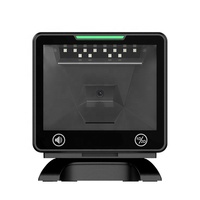 Escáner de Código de Barras de Escritorio con Luz LED Osram 2D de Gran Ventana, Directo de Fábrica, Lector de Códigos QR con Cable USB, Logotipo Personalizable