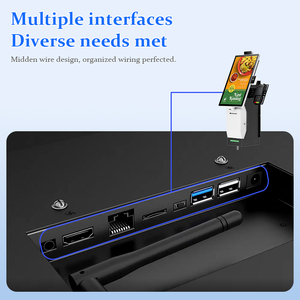 Thông Minh tự phục vụ thanh toán <span class=keywords><strong>kiosk</strong></span> Android Máy tính để bàn/TREO TƯỜNG/tầng đứng thức ăn nhanh tự động hóa cho các nhà hàng & quán cà phê - Product Image 4