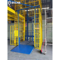 Vente directe d'usine, élévateur de marchandises hydraulique à double rail de guidage, sur mesure, 1,5t, élévateur de marchandises pour entrepôt
