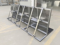 Barrière pliable en aluminium Mojo, barricade de sécurité portable pour le contrôle des foules lors de concerts, festivals de musique et événements en direct