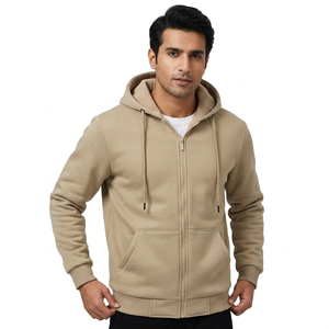 Sudaderas con Capucha y Media Cremallera para Hombre, Manga Larga, 100% Algodón, Estampado Digital, Tela de Velour, Colección Otoño-Invierno, ¡Oferta! - Product Image 1