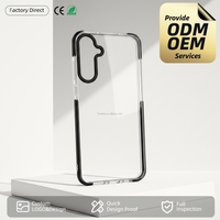 Coque de téléphone transparente anti-UV colorée avec impression personnalisée, coque de téléphone mobile sur mesure en gros pour Samsung S24 Plus, coque premium