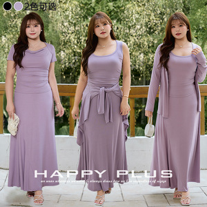 N9270 Débardeur en modal pour femme grande taille, col rond, froncé sur les côtés, coupe ample, couleur unie, en jersey respirant - Product Image 4