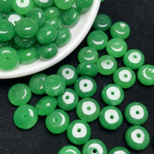 Zhenzhen NGTC Certified <strong>Emerald</strong> Green 10mm Round Jade <strong>Beads</strong> for Wholesale DIY Jewelry Making Bracelet and Earring Accessories - Product Image 1