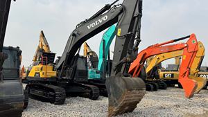 Excavatrice sur chenilles hydraulique Volvo EC350 EC300 EC250 d'occasion, 30 tonnes, équipement de construction d'occasion, EPA CE - Product Image 2