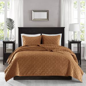 DB Modern Geometric Velvet Quilt <b>Set</b> 3-Piece for Home Hotel Wedding Hospital <b>Waterproof</b> Cotton Polyester Stylish Stitching - Product Image 6