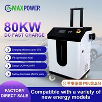 Max Power Factory Vente en gros Chargeur portable DC EV 80kw Ccs2 Station de charge rapide mobile EV pour véhicule électrique