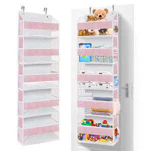 Multi Functional Visual Children's Toy Storage With 5 Layer Wall Suspension