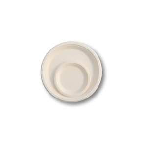 STAVIAN, la más alta calidad, 100%, plato desechable a base de plantas biodegradable, ecológico, 6 pulgadas, blanco y marrón, colores naturales - Product Image 1