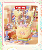 BB3 Big Piggy Hair Salon Plush Blind Box 8Pcs Full Set Cute Fluffy Pig Vinyl Doll Keychain Bag Charm Collectible Mystery Box