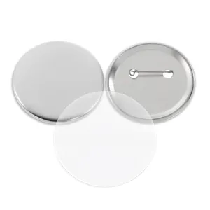 500 pezzi fai da te in metallo pulsante vuoto distintivo parti per Button Maker artigianato forniture d'arte per regali souvenir 25mm/ 1 pollice