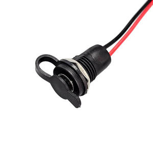 Conector Hembra de Alimentación CC 5.5x2.0-2.5mm 5521 25 para Montaje en Panel, Metálico, con Tuerca y Arnés de Cableado a Presión - Product Image 4