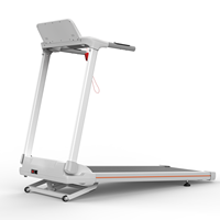 Tapis roulant électrique haut de gamme à inclinaison automatique, pliable, avec surveillance sans fil, équipement de fitness premium, console LED