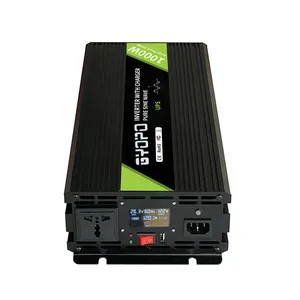 DC12V 24V 48V AC220V 120V 1500W inverter with built in battery charger uninterruptible power source