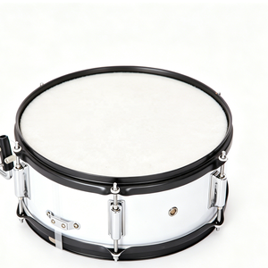 Tambour à main professionnel en bois fait main 14''x5.5'' avec bandoulière rembourrée, baguettes de batterie et <span class=keywords><strong>film</strong></span> polyester couleur personnalisée - Product Image 4