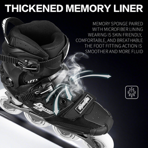 Patines en Línea de Fibra de Carbono OEM ODM, Estilo Libre, Slalom, Ligeros, Profesionales, Urbanos, de Carreras, para Adultos y Niños - Product Image 5