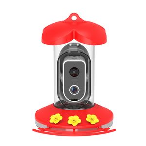 เครื่องป้อนนก4MP 5200mAh แบตเตอรี่1.8L ความจุนกกล้องพลังงานแสงอาทิตย์ Ai ระบุตัวไล่กระรอกโดยอัตโนมัติมองเห็นกลางคืนเมฆ - Product Image 1